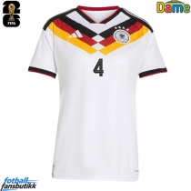 Tyskland Jonathan Tah #4 Hjemmedrakt Dame VM 2026 Kortermet